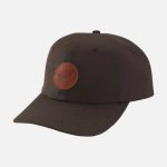 RED WING 97463 LEATHER LOGO BALL CAP CHARCOAL BROWN