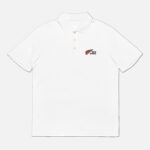RED WING 95353 WHITE CD MINI CHECK POLO SHIRT