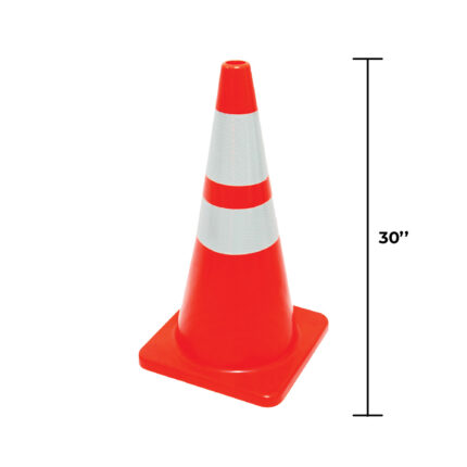HERCULES PE Traffic Cone – Rubber Base 40” – Leeden Hercules