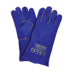 HERCULES FULL LEATHER GLOVE BLU (SINGLE LAYER) 14"