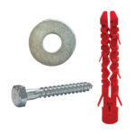 SCREW M10 X 75 + WING PLUG + WING WASHER
