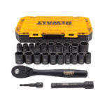 DEWALT DWMT74739 TOUGH BOX 23PC 1/2 DR IMPACT SOCKET
