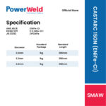 POWERWELD 150N (55%) CAST IRON ELECTRODE (1KG/PKT) - Image 2
