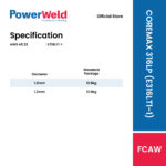 COREMAX 316LP STAINLESS STEEL FLUX CORED WIRE (12.5KG/SPL) - Image 2