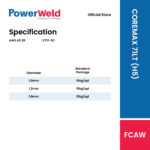 COREMAX 71LT (H5) FLUX CORED WIRE (15KG/SPL) - Image 2