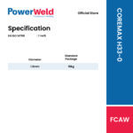 COREMAX H33-0 HARDFACING FLUX CORED WIRE (15KGS/SPL) - Image 2