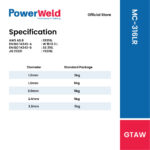 POWERWELD MC-316LR STAINLESS STEEL TIG ROD - Image 2
