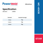 POWERWELD MC-4043R ALUMINIUM TIG ROD (5KG/PKT) - Image 2