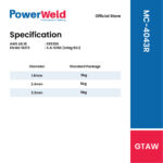 POWERWELD MC-5356R ALUMINIUM TIG ROD (5KG/PKT) - Image 2