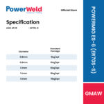POWERMIG ES-6 (ER70S-6) MIG WIRE (15KG/SPL) - Image 2
