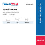 POWERWELD 350R HARDFACING ELECTRODE (5KG/PKT) - Image 2