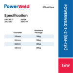 POWERWELD S-2 (EM-12K) SAW WELDING WIRE (30KGS/SPL) - Image 2