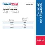 POWERWELD S-222 (RBCuZn-C) LOW FUMING BRONZE ROD - Image 2