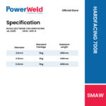 POWERWELD 700R HARDFACING ELECTRODE (5KG/PKT) - Image 2